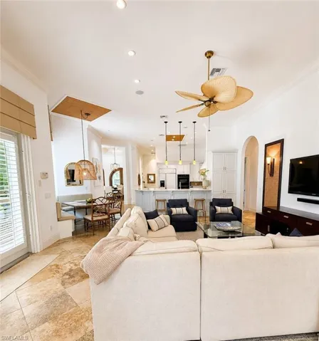 Open Concept Family room and kitchen
