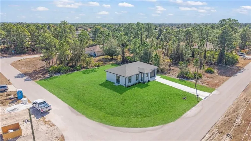 View from above of property