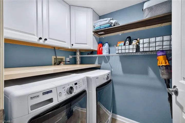 Laundry room in unit
