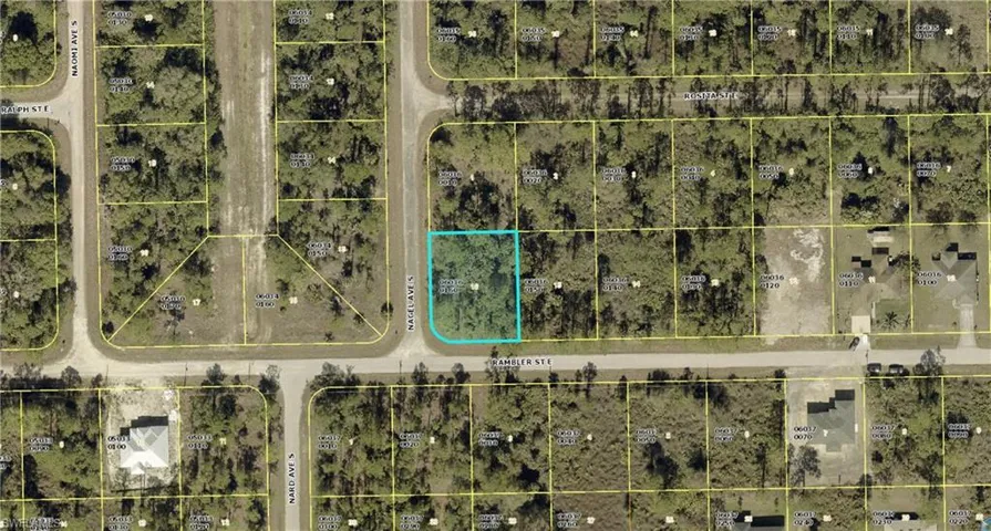 Map / location featuring property parcel outlined