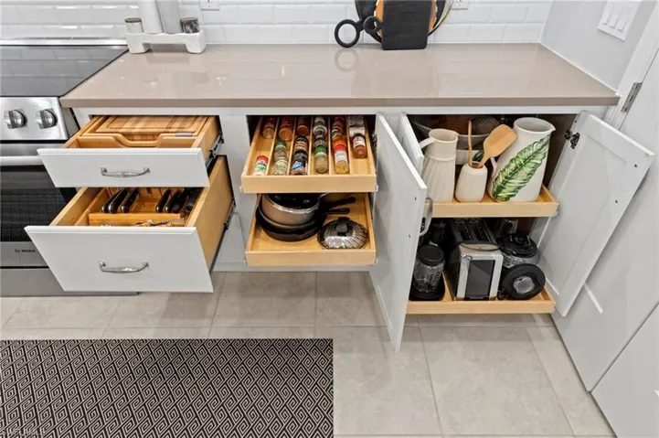 A sample of the custom storage solutions throughout the home. New Shelf Genie CUSTOM ROLL-OUTS (February 2022)