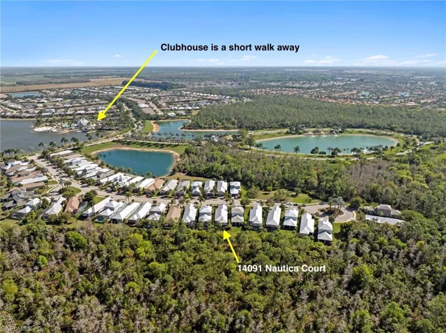 The home is conveniently located a very short walk to the community center with NEW RESTAURANT, NEW TIKI BAR, fitness center, lap pool and lake toys.