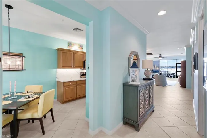 Your eyes are drawn to the blue water views!