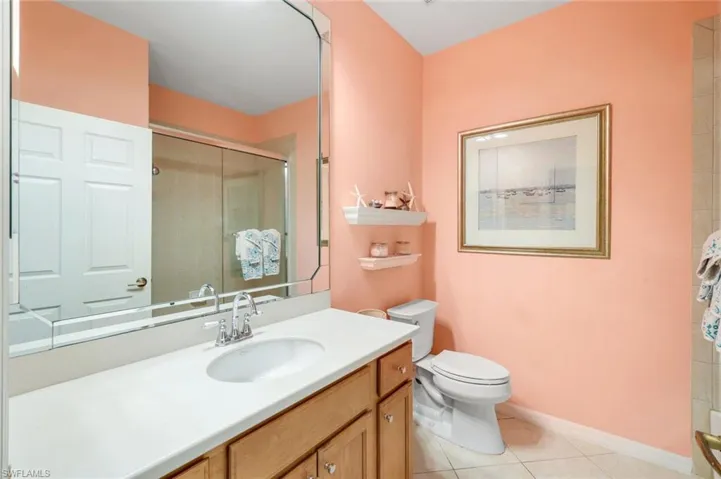 Guest bathroom with walk-in shower!