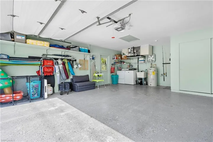 Garage and laundry