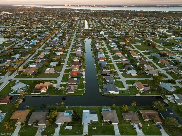 Long view of canal from the pool