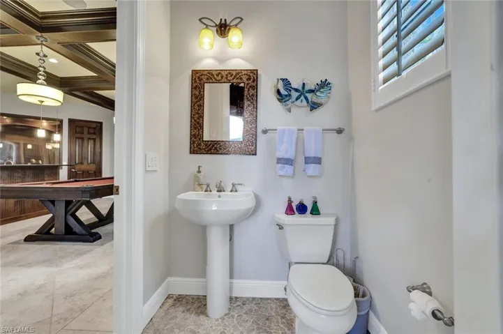 Game room powder room/Pool Bathroom