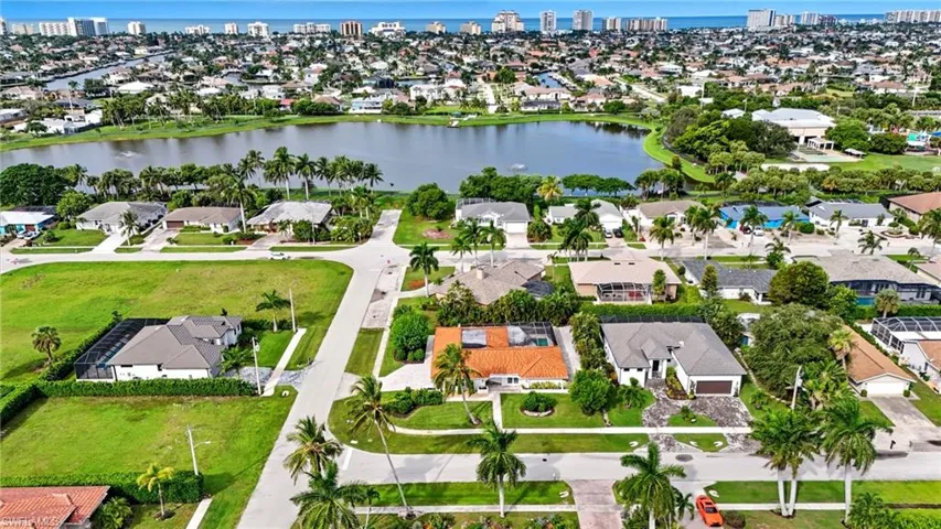 View of urban area with a nearby body of water and nearby suburban area