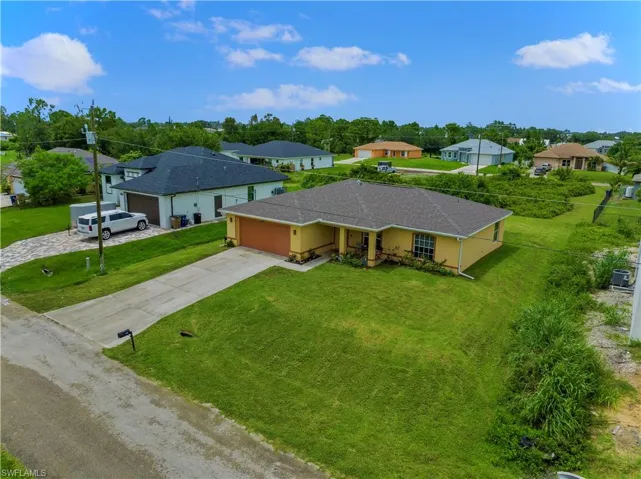 Birds eye view of property