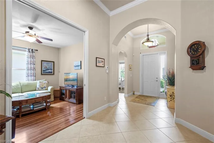 Foyer hall, leading to den/office