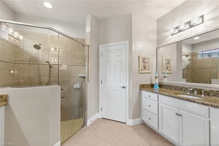 Large walk-in shower
