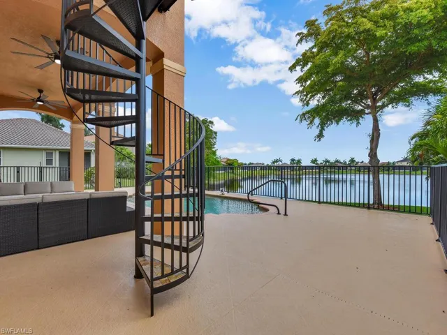 Spiral Staircase Leading To Master Suite