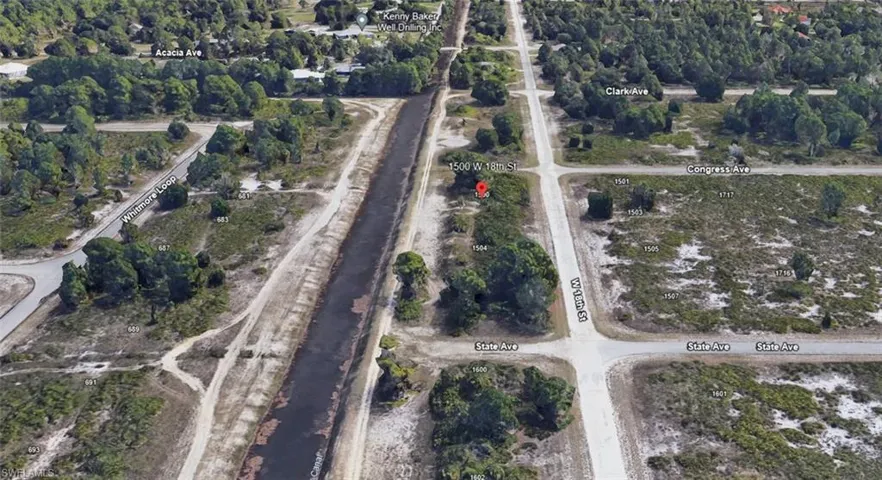 Birds eye view of property