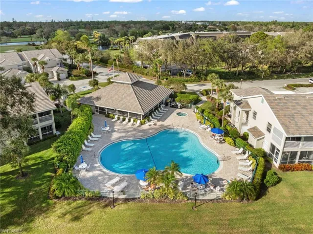 Bird's eye view of the pool