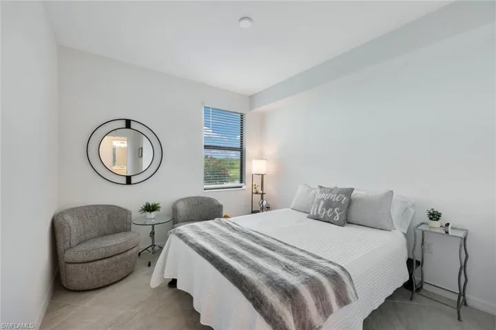 Bedroom with baseboards