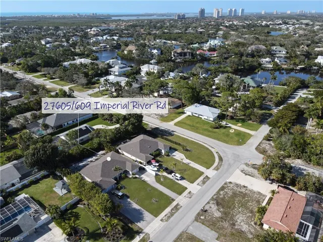 Aerial overview of property's location