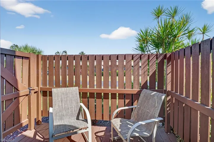 View of wooden terrace