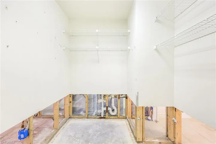 HUGE primary closet.
