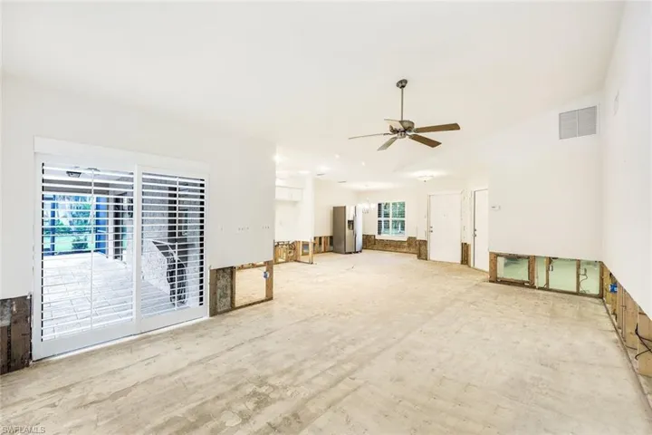 Access the pool from your living room.