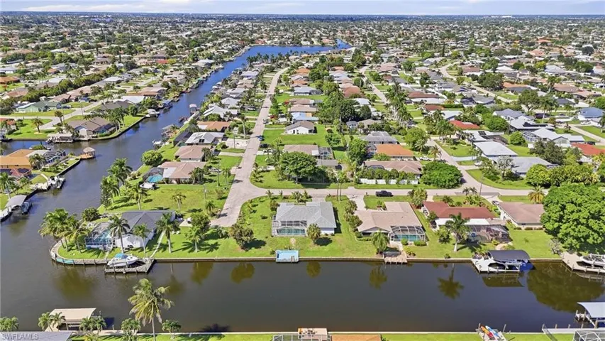 Waterfront properties feature private docks and direct canal access