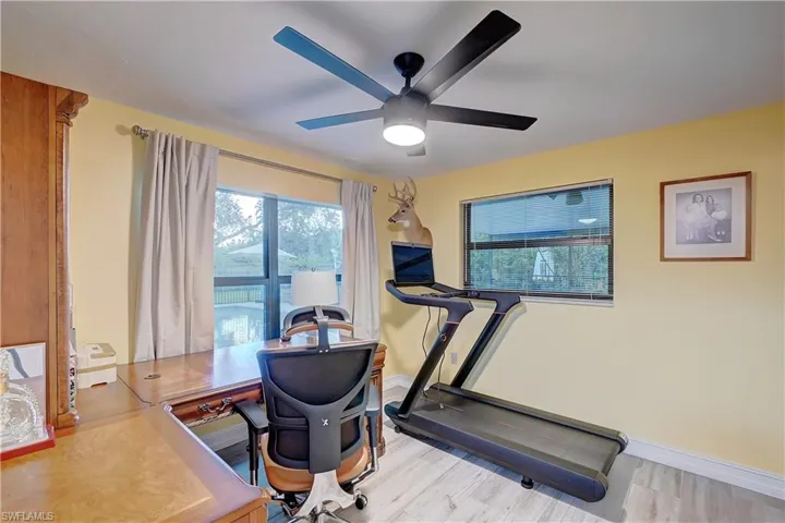 Fourth bedroom currently used as an office and exercise room
