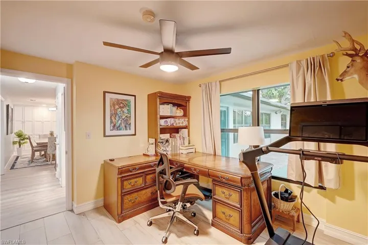 Fourth bedroom currently used as an office and exercise room