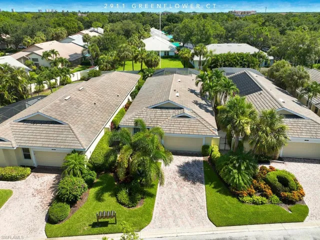 Aerial view of front of home.