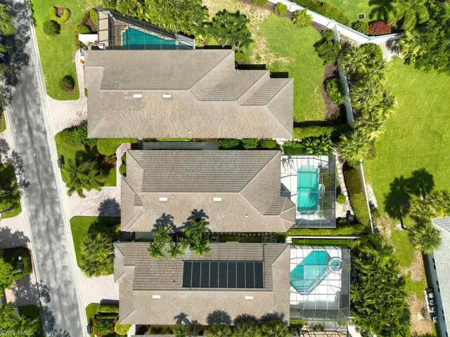 Overhead view of the home.