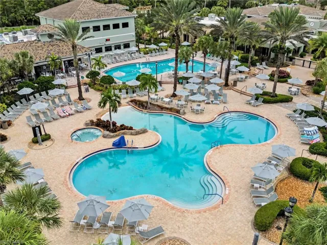 The magnificent Town Center at Pelican Preserve features a stunning resort pool area