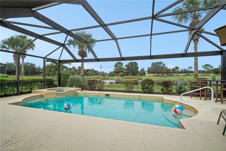 Premium view of lake and golf course behind it