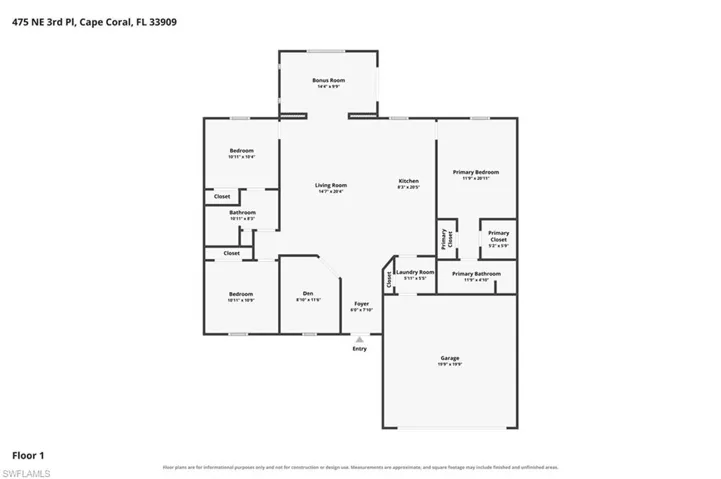 475 Ne 3rd Pl, Cape Coral, Florida 33909