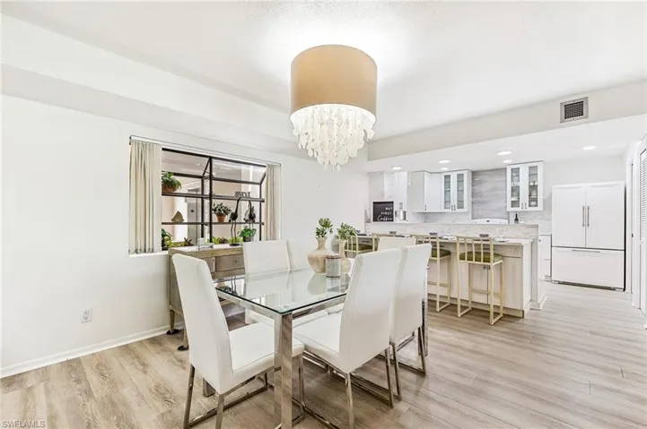 Open dining area