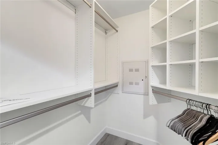 Custom walk-in closet!