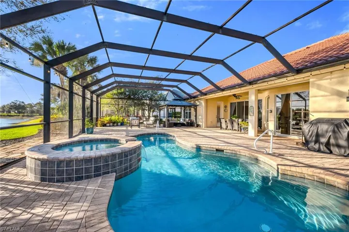 Screened Lanai with pool and spa