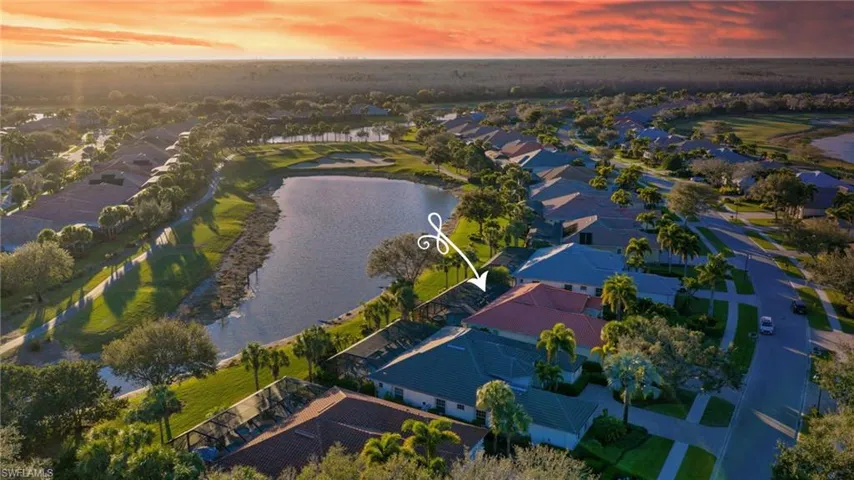 Aerial view of property