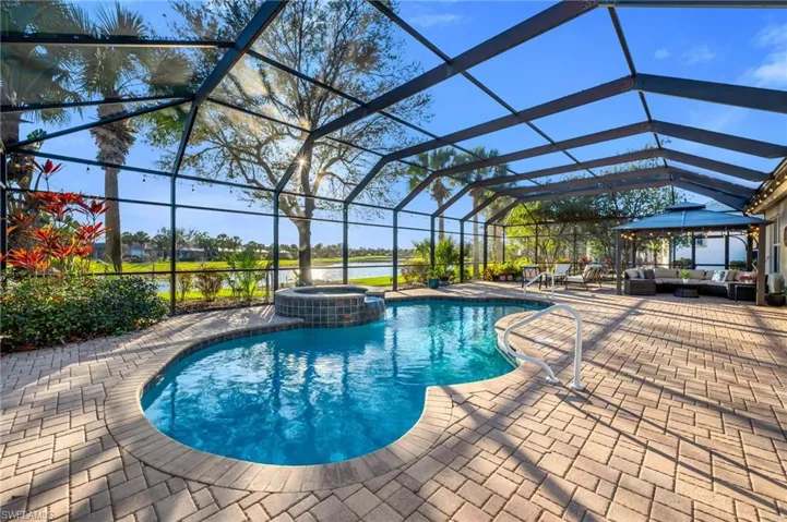 Screened Lanai with pool and spa