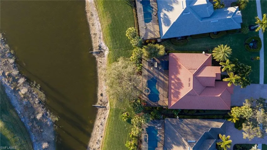 Aerial view of property