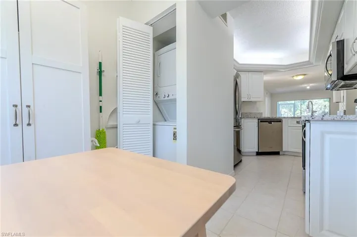 Dining area and laundry