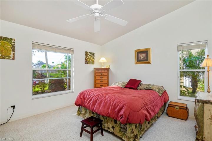 Main bedroom with water views.
