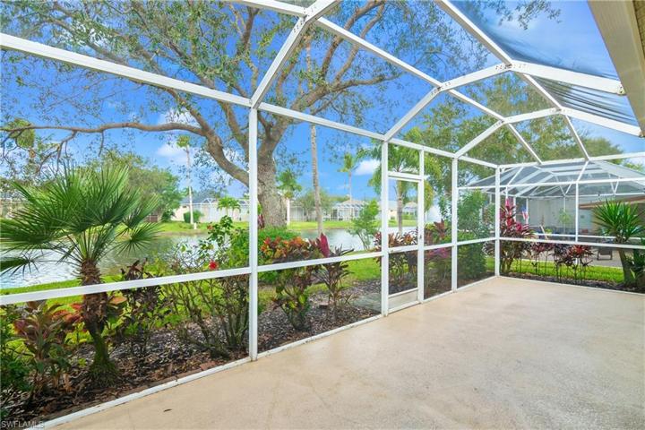 Large Lanai with peaceful water views.