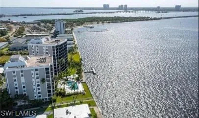 View of urban area with a nearby body of water