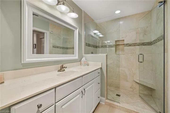 Beautifully renovated primary bath.
