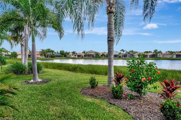 View of yard featuring a water view