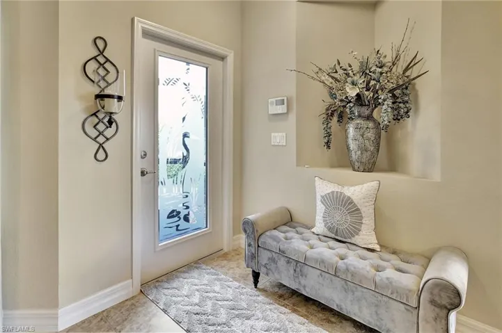 View of tiled entrance foyer