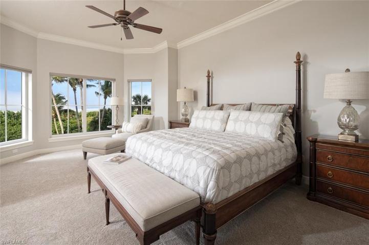 Master Bedroom boasts panoramic beach views