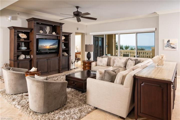 Living Room with beach views