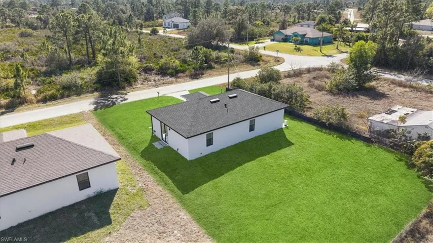View from above of property
