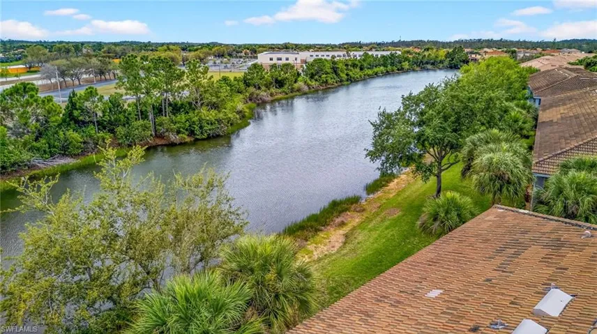 Bird's eye view of a large body of water