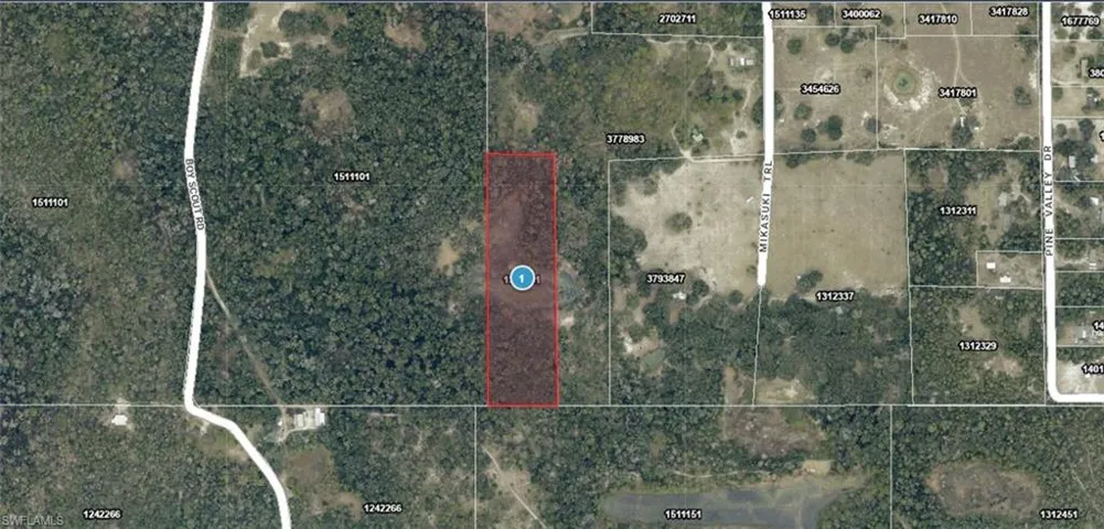 Parcel Map. Illustrating the boundaries and surrounding area of the property