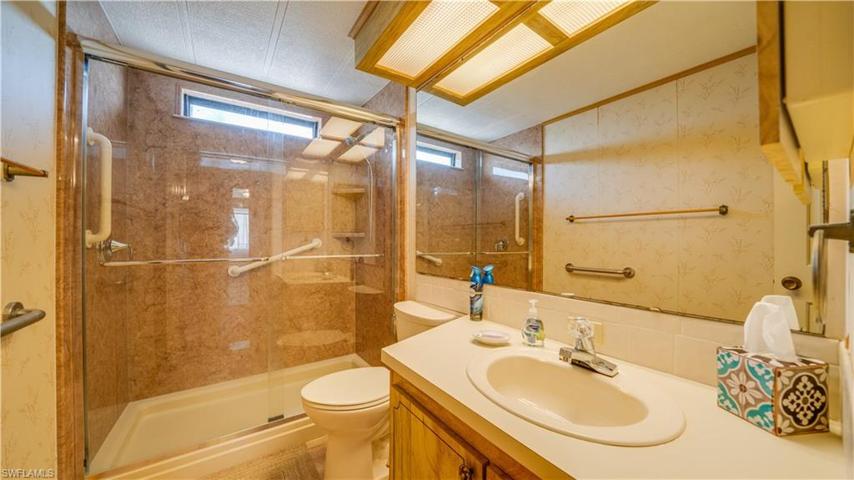 The Second Full Bath is Complete With Tub & Shower